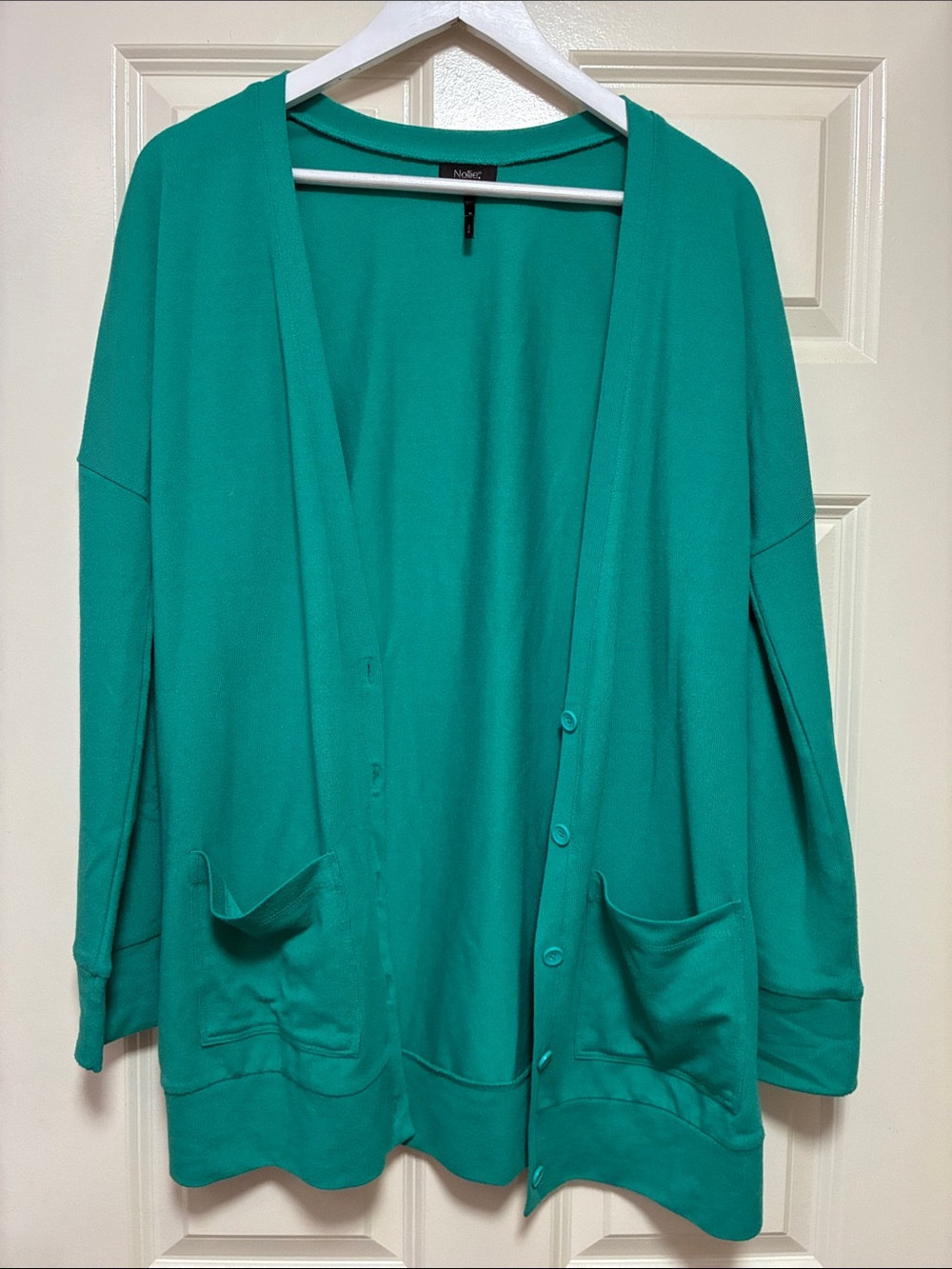 Nollie Teal Button Up Pocket Cardigan Size S